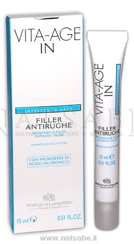 Bottega di Lungavita - Antiwrinkle Face Filler with Hyaluronic Acid - 15ml | Face Intensive Treatments | Erboristeria Natsabe: online selling