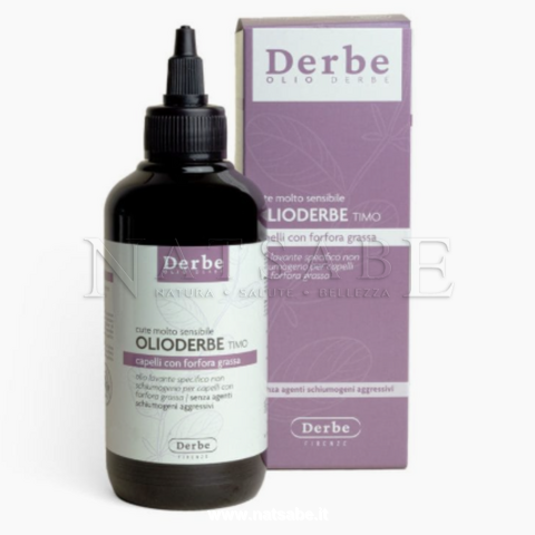 Derbe - OlioDerbe al Timo per capelli con forfora grassa -  200ml | Shampoo e Shampoodoccia |  Erboristeria Natsabe: vendita online | erbe officinali, tisane, integratori