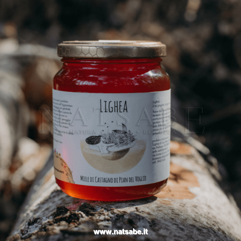 Miele Lighea - Miele di Castagno da agricoltura biologica - 500 g | Miele |  Erboristeria Natsabe: vendita online | erbe officinali, tisane, integratori