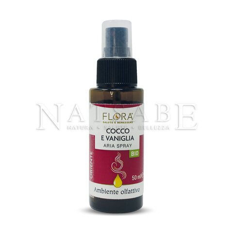 Flora - Room Fragrance - Coconut and Vanille - 50 ml | Room Spray | Erboristeria Natsabe: online selling