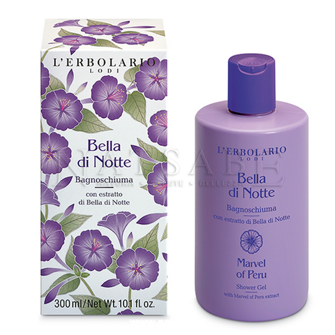 Erbolario - Bella di Notte - Bagnoschiuma - 300 ml | Bagnoschiuma e shampodoccia |  Erboristeria Natsabe: vendita online | erbe officinali, tisane, integratori