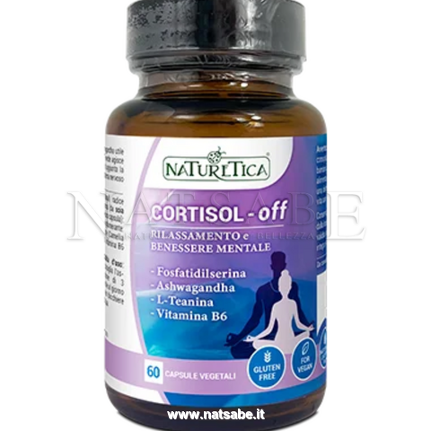 Naturetica - Cortisol-off - 60 capsule vegetali da 753mg | Tono dell'umore e relax |  Erboristeria Natsabe: vendita online | erbe officinali, tisane, integratori