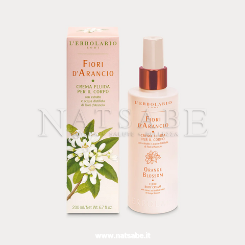 Erbolario - Orange Blossom - Fluid Body Cream - 200 ml | Body Lotion | Erboristeria Natsabe: online selling