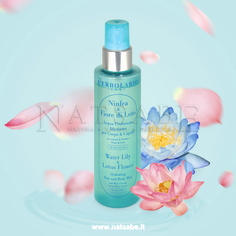 Erbolario - Hydrating Hair and Body Mist - Water Lily and Lotus Flower - 150 ml | Perfumes | Erboristeria Natsabe: online selling