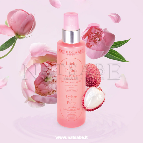 Erbolario - Hydrating Hair and Body Mist - Lychee and Peony - 150 ml | Perfumes | Erboristeria Natsabe: online selling